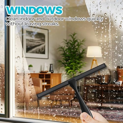 ALFLOD Shower Squeegee for Glass Doors, Tile Walls, Mirrors and Windshields - Image 4
