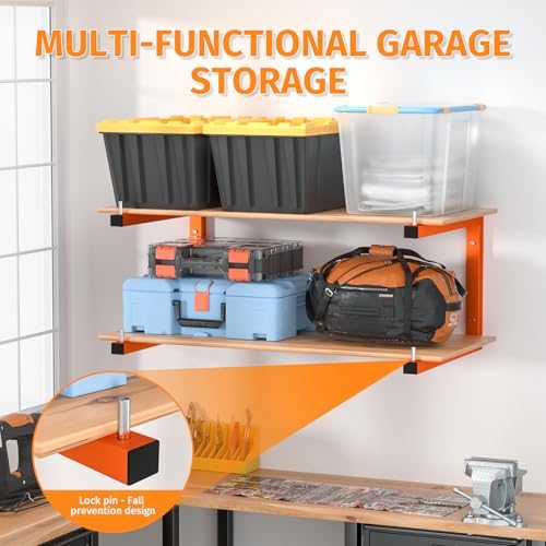 10-Pack Lumber Storage Rack, Wall Mount Wood Rack (10 Level) - Image 5