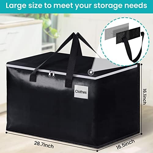 Extra Large Heavy Duty Moving Bags, 125L Packing Bags, 4 Pack - Image 2