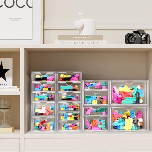 ARSTPEOE 17-Drawer Acrylic Storage & Makeup Organizer for Desk, Bath - Image 5