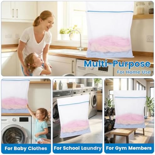 2 Pack XXX-Large Mesh Laundry Bags for Delicates, Fine Mesh 35 x 43 Inches - Image 5
