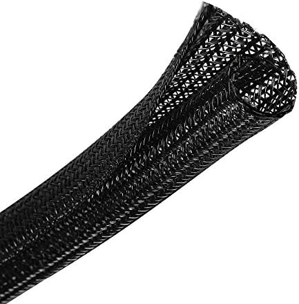 Cable Management Sleeve, Split Design, 10FT - 3/8 Inch, Black by CrocSee