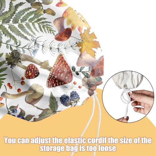 Mushroom Plastic Bag Holder, Wall Mount Grocery Bag Holder - Image 4