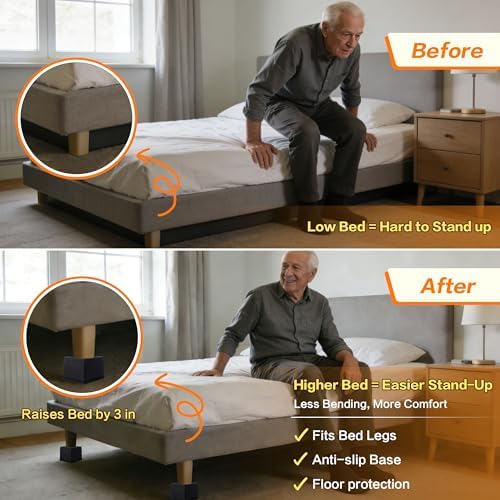 BTSD-home Bed Risers 3 Inch - Image 4