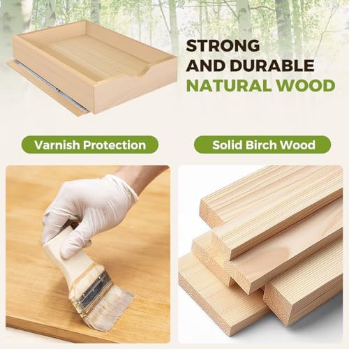 Pull Out Drawers for Cabinet Wood 24" W x 23" D Slide Out Organizer - Image 5