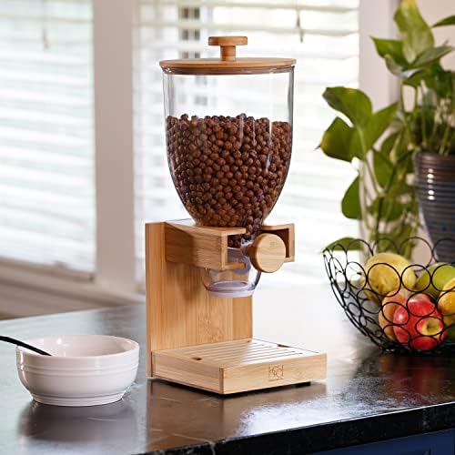 Honey Can Do Bamboo Cereal Dispenser, Natural KCH-09385 Natural, 17.5 oz (Pack of 3) - Image 5