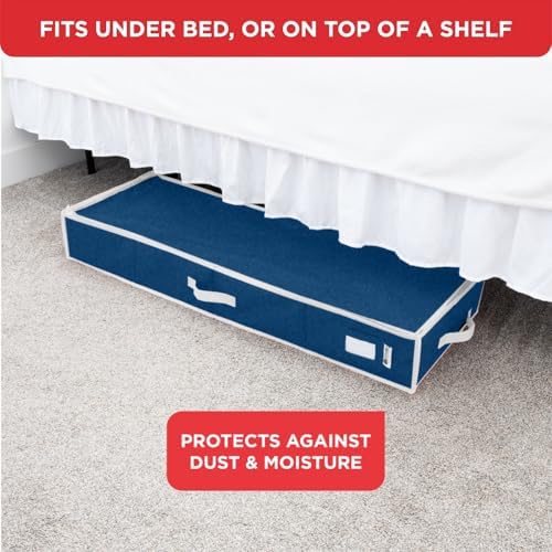 HOLDN’ STORAGE Premium Wrapping Paper Storage Container, Blue - Image 6