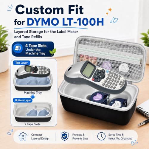 ALKOO Hard EVA Label Maker Case for DYMO LetraTag LT-100H, Case Only - Image 2