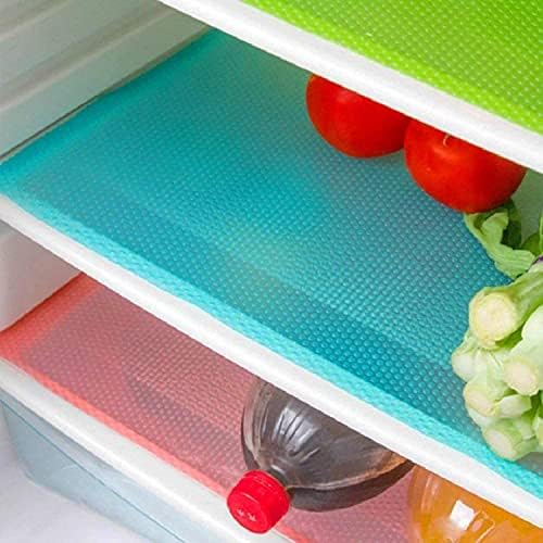 Aiosscd 15PCS Shelf Mats Refrigerator Liners Washable Refrigerator Pads Fridge Mats Drawer Placemats Home Kitchen Gadgets Accessories Organization for Top Freezer(5green+5pink+5blue) by Aiosscd