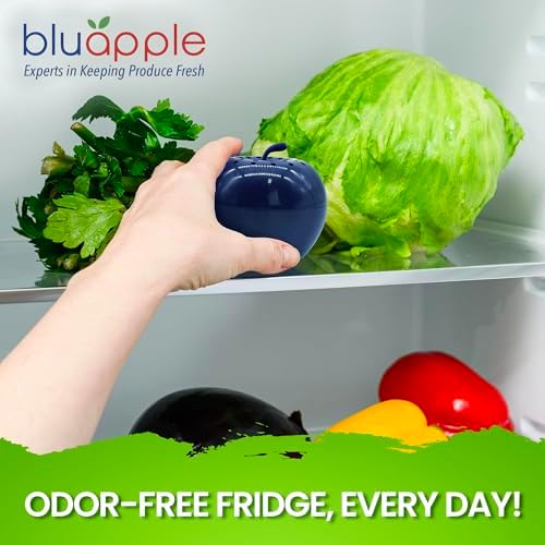 Bluapple Produce Saver Ethylene Gas Absorber 1 Year Combo Pack with Activated Carbon - 2 Bluapples + 8 Packets (13 grams each) Vegetable & Fruit Freshness Extender, Produce Storage, BPA-Free, USA-Made - Image 5