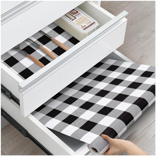 Drawer and Shelf Liner for Kitchen Cabinets, 12IN X 10FT by ALIUNI