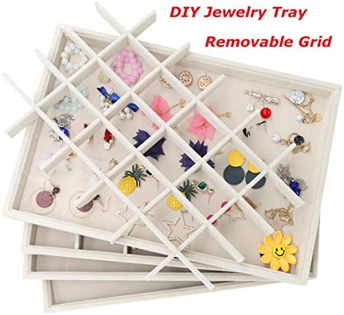 Stratalife 30 Grid Jewelry Organizer Tray, 13.8" x 9.4" x 1.2", (Pack of 2) - Image 3
