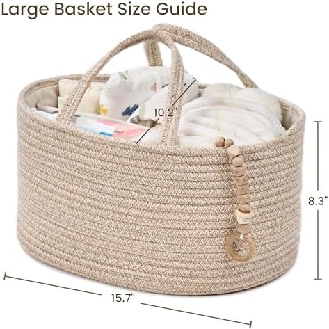 Diaper Caddy Organizer, Gift Basket for Baby Shower, Newborn Essentials - Image 2