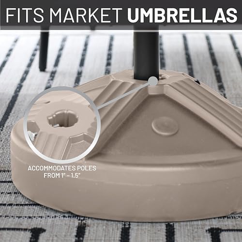 US Weight Durable 50 Pound Fillable Umbrella Base Designed to be Used with a Patio Table - Image 6
