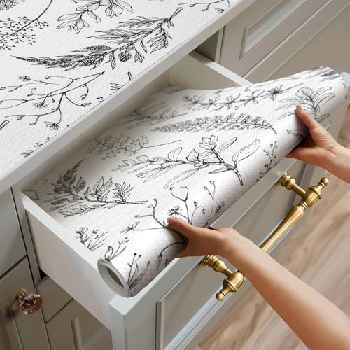 Quttisay Shelf Liner Non Adhesive Kitchen Drawer Liner 12in x 16.4ft by Quttisay
