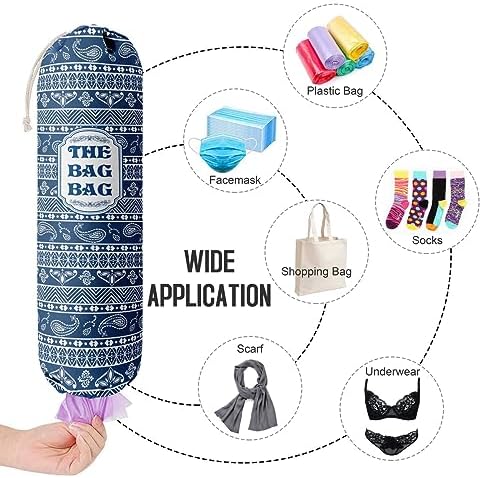 Rustic Grocery Bag Holder & Organizer - Wall Mount Plastic Bag Storage Dispenser - Kitchen Gift for Women, Family & Friends (B-8) - Image 4