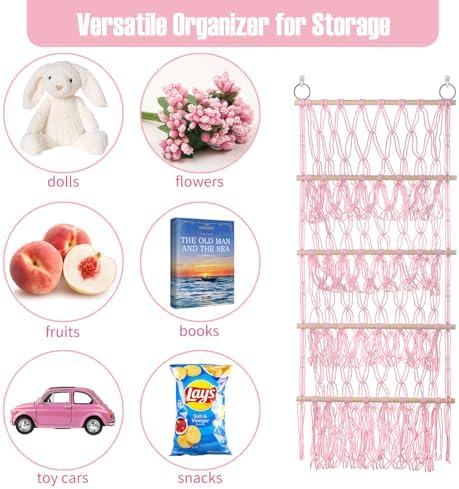 Stuffed Animal Net or Hammock Large Plushie Net Corner 4 Layer Toy Storage - Image 3