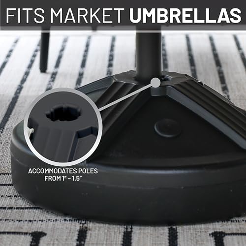 US Weight Durable 50 Pound Fillable Umbrella Base Designed to be Used with a Patio Table - Image 5