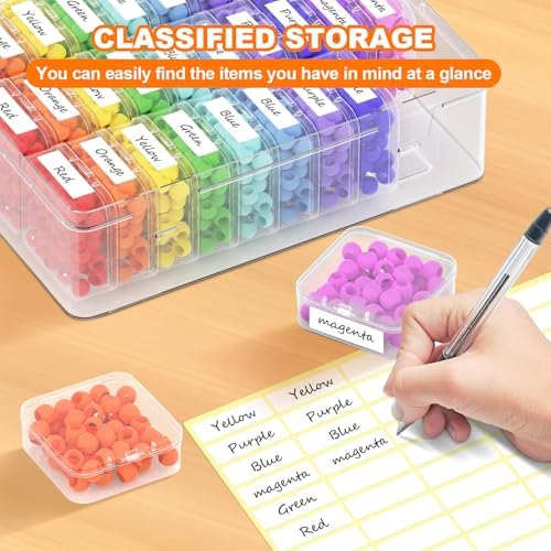 2 Pack 60 Pcs Bead Organizer Box, Clear Plastic Storage Containers - Image 3