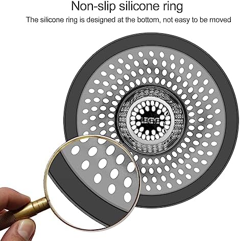 LEKEYE Shower Drain Hair Catcher | Bathtub Stopper/Strainer Stainless Steel Drain Protector - Image 6