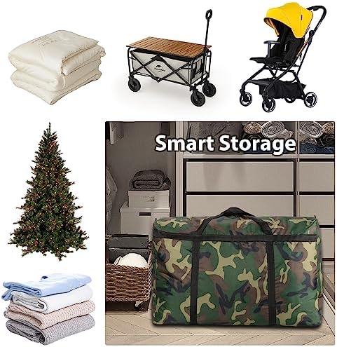 2-Pack Camo 26 Gal Extra Large Foldable Duffle Bags - Image 6