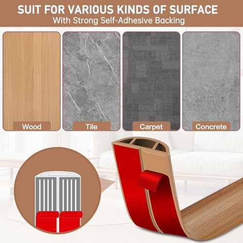 LSGCQ Floor Cord Cover Self Adhesive Cord Hider Floor Cable Management - Image 4