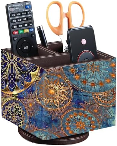 360°Rotatable TV Remote Control Holder/Caddy for Table,Nightstand Organizer by YAPISHI