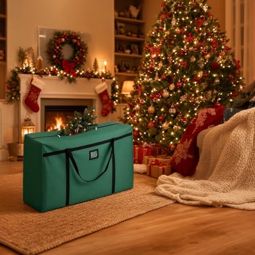 Christmas Tree Storage Bag, Fits 4/5 Ft Artificial Trees, Green - Image 4