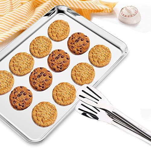 Baking Sheet with Cooling Rack and Silicone Baking Mat, 20 Inch Stainless Steel Bakeware, Healthy & Nontoxic & Rustproof & Easy Clean & Dishwasher Safe - Image 7