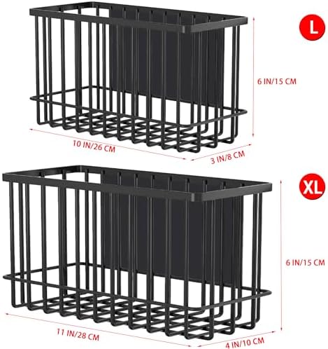 Magnetic Shelf Fridge Basket Bin for Whiteboard Washer Dryer Locker Cabinet - Image 3