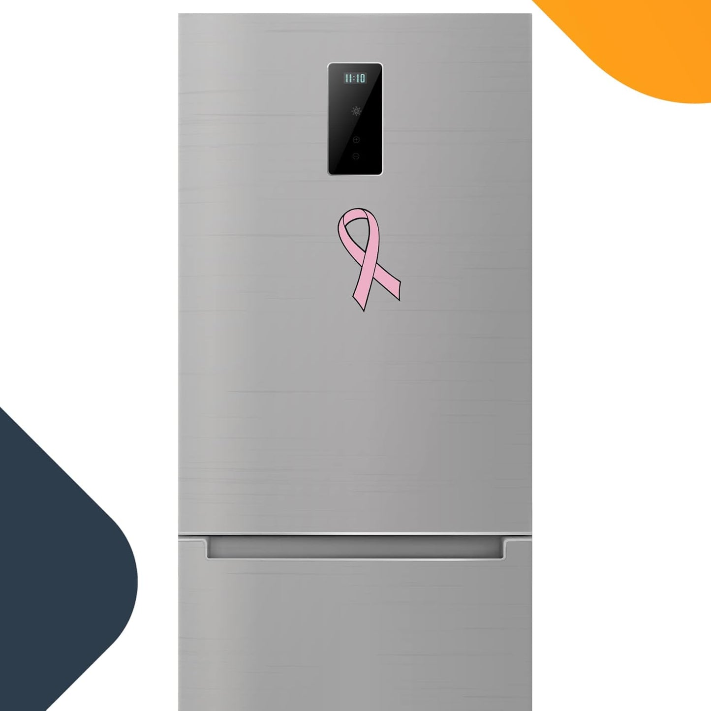 Magnet Me Up Support Breast Cancer Awareness Month, Pink Ribbon Magnet Decal, 3.5x7 Inches, Heavy Duty Automotive Magnet for Car Truck SUV, Any Magnetic Surface, Great Gift Idea, Crafted in USA