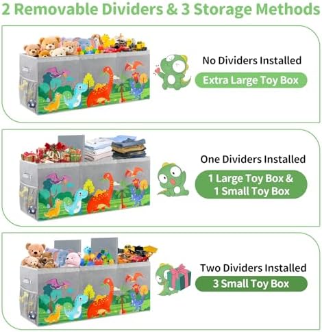Extra Large Toy Box Chest with Lids Collapsible Storage Organizer for Kids - Image 3