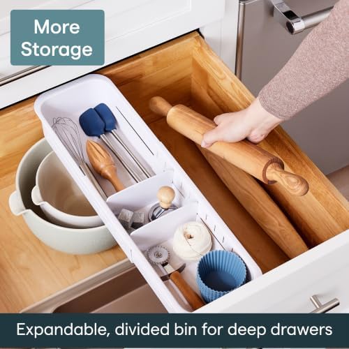 YouCopia DrawerFit Sliding Drawer Sorter, Adjustable Drawer Organizer - Image 2