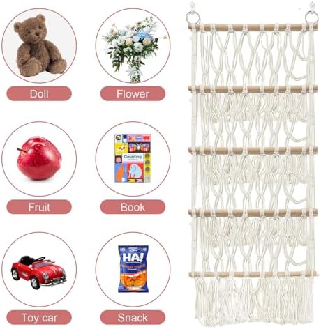 Stuffed Animal Net or Hammock Corner Plush Toy Storage Organizer 4 Layer - Image 4