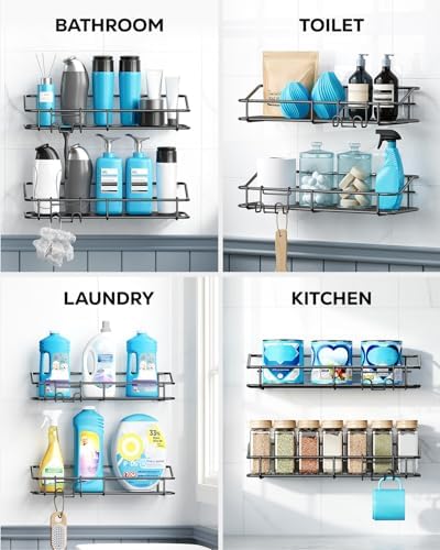 Nieifi Shower Caddy Adhesive, Shower Shelves, Shampoo Holder for Bathroom - Image 7