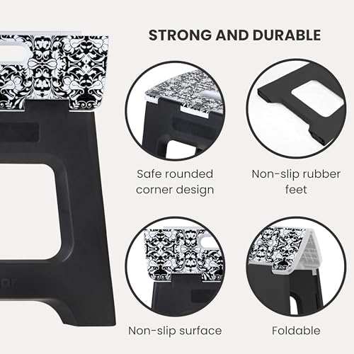 Vigar Compact Foldable Step Stool for Adults up to 330 lb, Rococco - Image 4