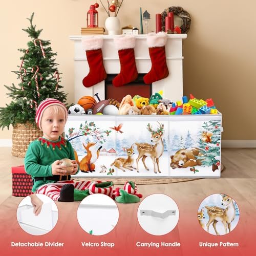 Toy Storage Box with Lids Extra Large Collapsible Toy Box Chest for Kids - Image 3