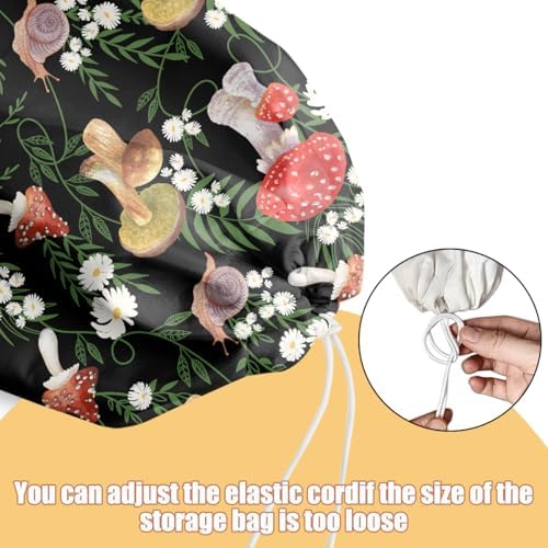 Mushroom Plastic Bag Holder, Wall Mount Grocery Bag Holder - Image 4