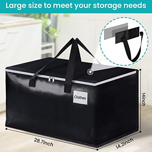 Large Heavy Duty Moving Bags, 93L Reusable Packing Bags, 8 Pack - Image 2