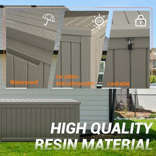 Outdoor Storage Box Waterproof, 300 Gallon Deck Box for Patio Storage - Image 4