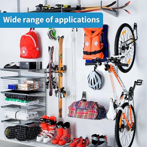 GeeWatom Garage Storage Utility Hooks，Garage Garden Tool Organizer，Steel Wall Mount Hooks, Garden Small U Hooks (6 Pack-Black) - Image 7