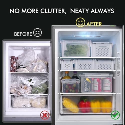 HOTEC 5-Pack Fruit Storage Container for Fridge, Food Storage Containers - Image 4