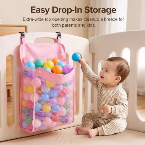 Playpen Toy Organizer, Stuffed Animal Storage & Hanging Diaper Organizer - Image 2