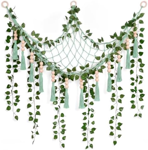 Suncalla 1 Pcs Toy Storage Net for Stuffed Animals Wall Hammock, Green by Unknown
