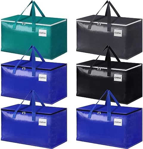 StorageRight Moving Bags, Moving Boxes, 93L 6-Pack Sotrage Bags, 4 Colors by StorageRight