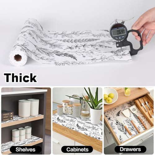 Quttisay Shelf Liner Non Adhesive Kitchen Drawer Liner 12in x 16.4ft - Image 4