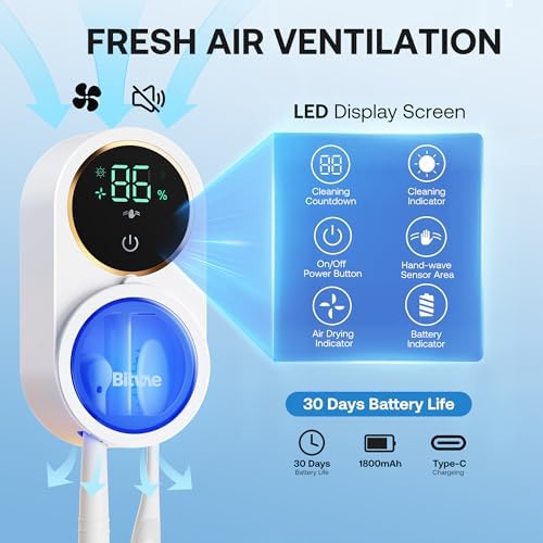 Bitvae Upgraded Tooth Brush Holder for Bathroom 2.0 Infrared Sensing - Image 7