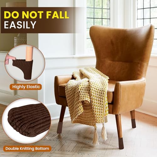 Chair Leg Socks 80 Pcs Coffee Furniture Leg Covers Floor Protectors - Image 5
