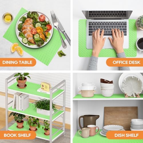Shelf Liners for Kitchen Cabinets, Fridge Liner Green 11.8"× 59" - Image 3
