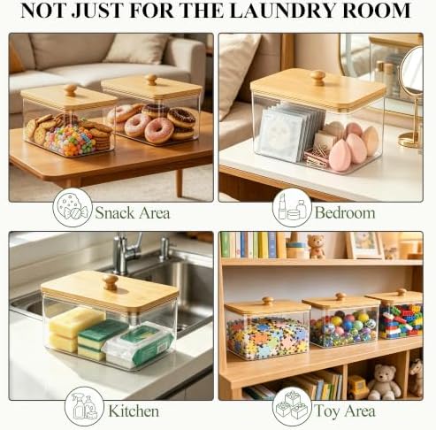 Dryer Sheet Holder with 6 Labels for Laundry Room Organization and Storage - Image 6